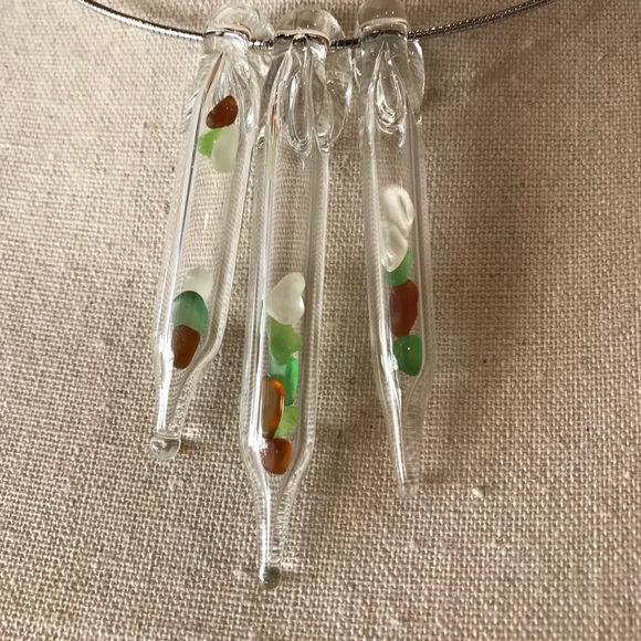 Local Artist Jewelry - 3 Hand Blown Glass Pendants